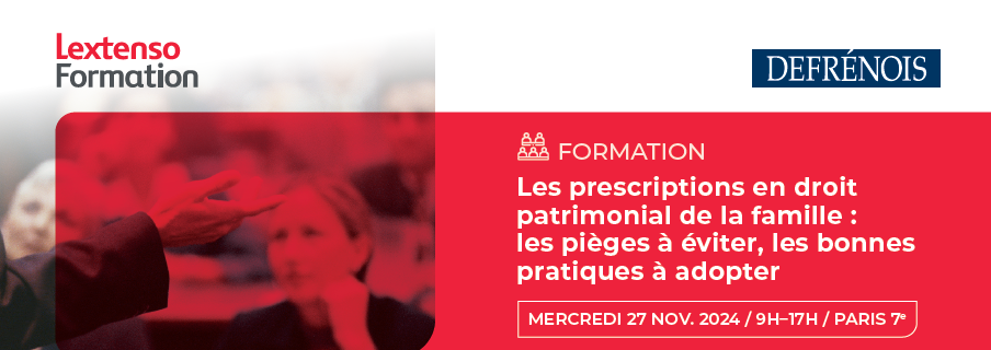 Formation Defrénois 27 novembre 2024