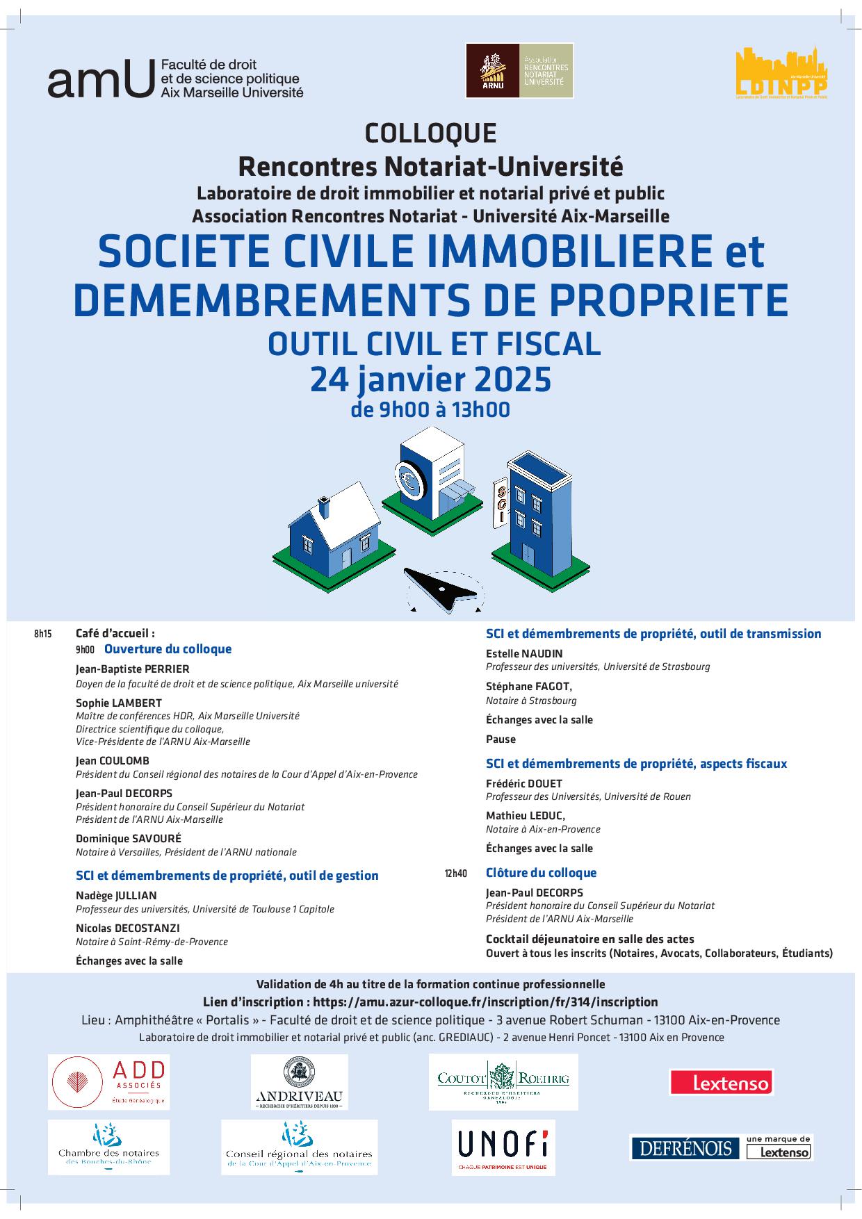 Colloque ARNU Aix-Marseille Janvier 2025